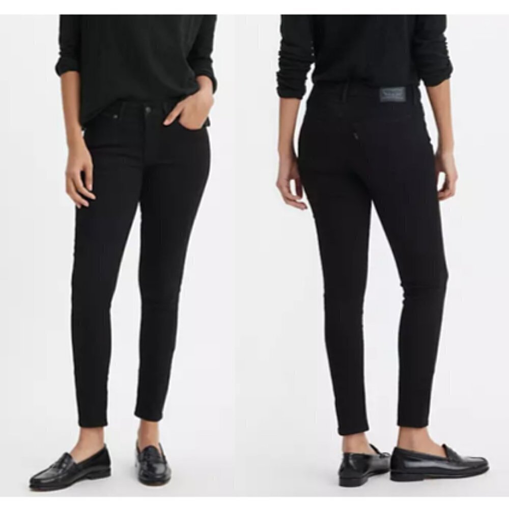 Levi’s 711 Skinny Jeans, Size 33, Black